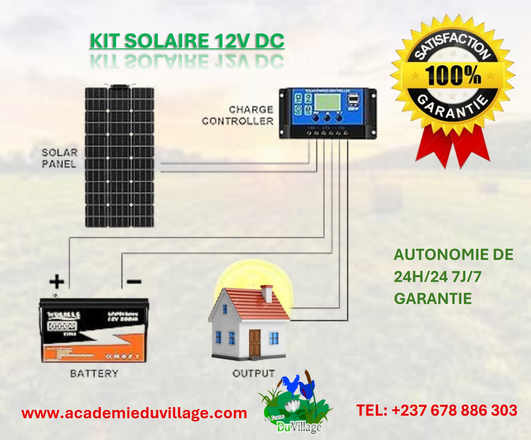 KIT SOLAIRE DC 24H/24 – Image 2