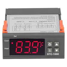 STC-1000 Contrôleur de température numérique Affichage LED DC 12V-10 A