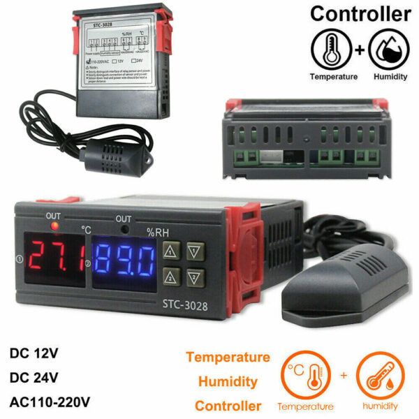 STC-3028 Contrôleur de température et d'humidité 12 V